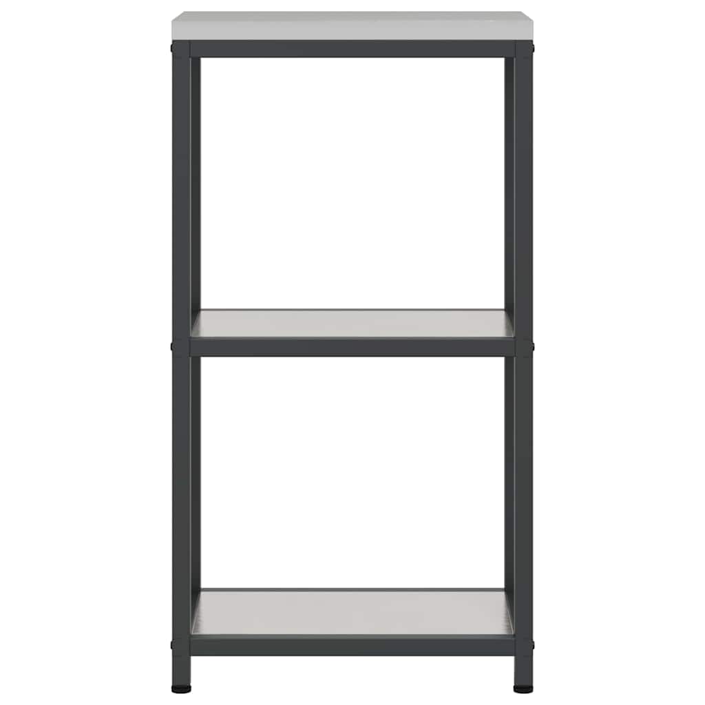 vidaXL Przechowywanie w kuchni HATTEM srebrny 30 x 50 x 92 cm Stal