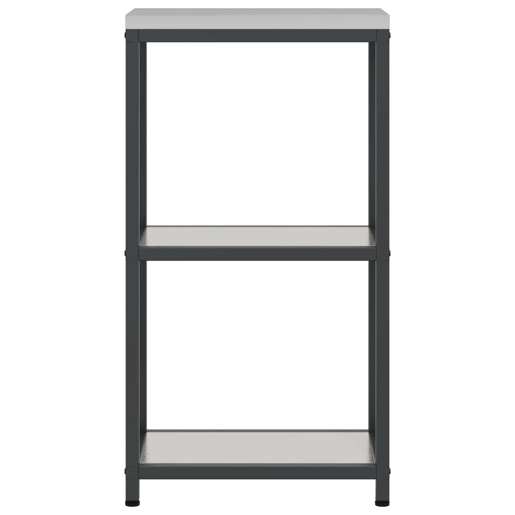vidaXL Przechowywanie w kuchni HATTEM srebrny 30 x 50 x 92 cm Stal