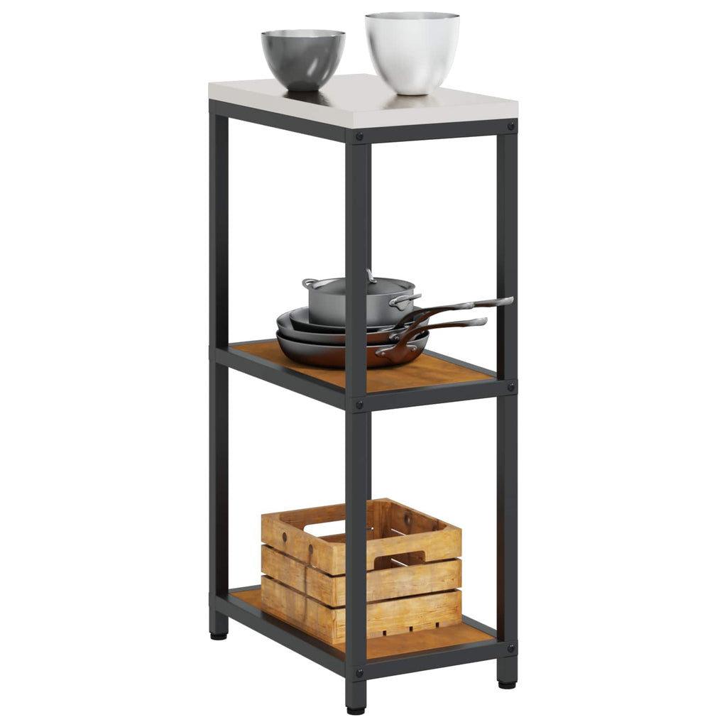 vidaXL Przechowywanie w kuchni HATTEM Rdzawy 30 x 50 x 92 cm Stal