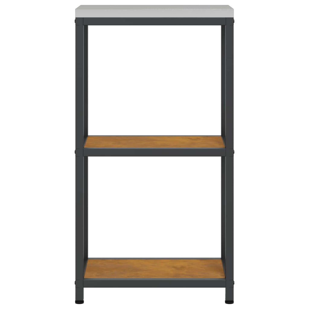 vidaXL Przechowywanie w kuchni HATTEM Rdzawy 30 x 50 x 92 cm Stal