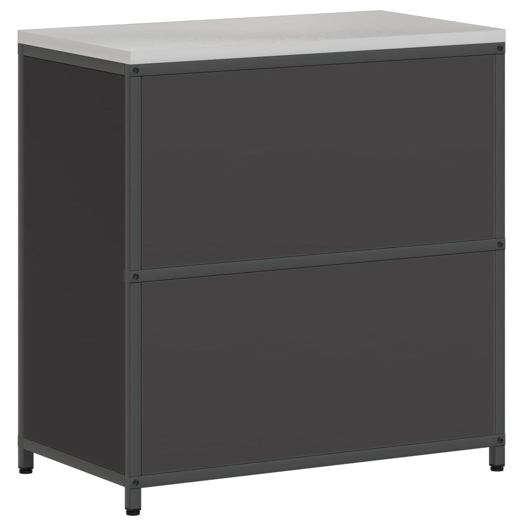 vidaXL Przechowywanie w kuchni HATTEM Czarny 90 x 50 x 92 cm Stal
