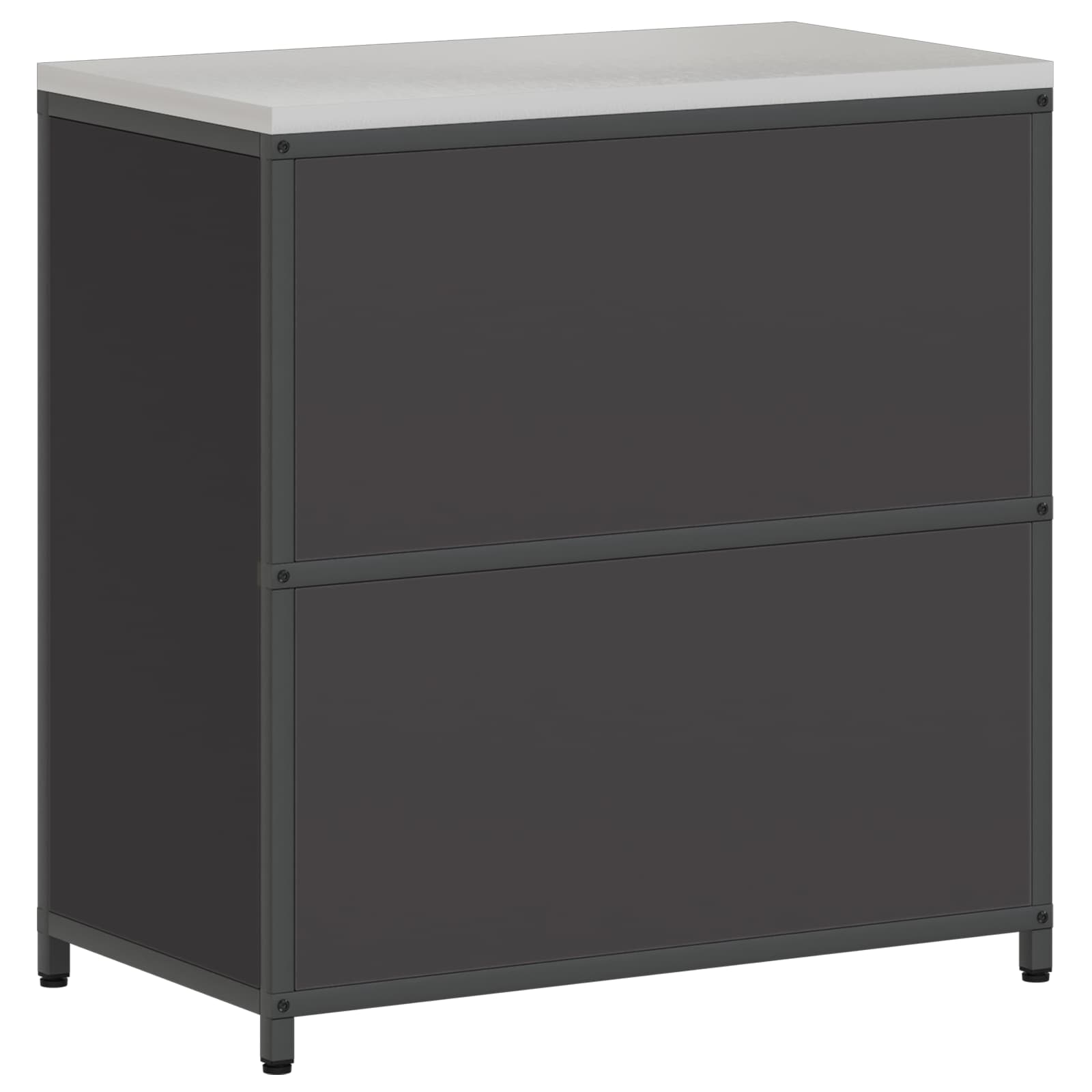 vidaXL Przechowywanie w kuchni HATTEM Czarny 90 x 50 x 92 cm Stal