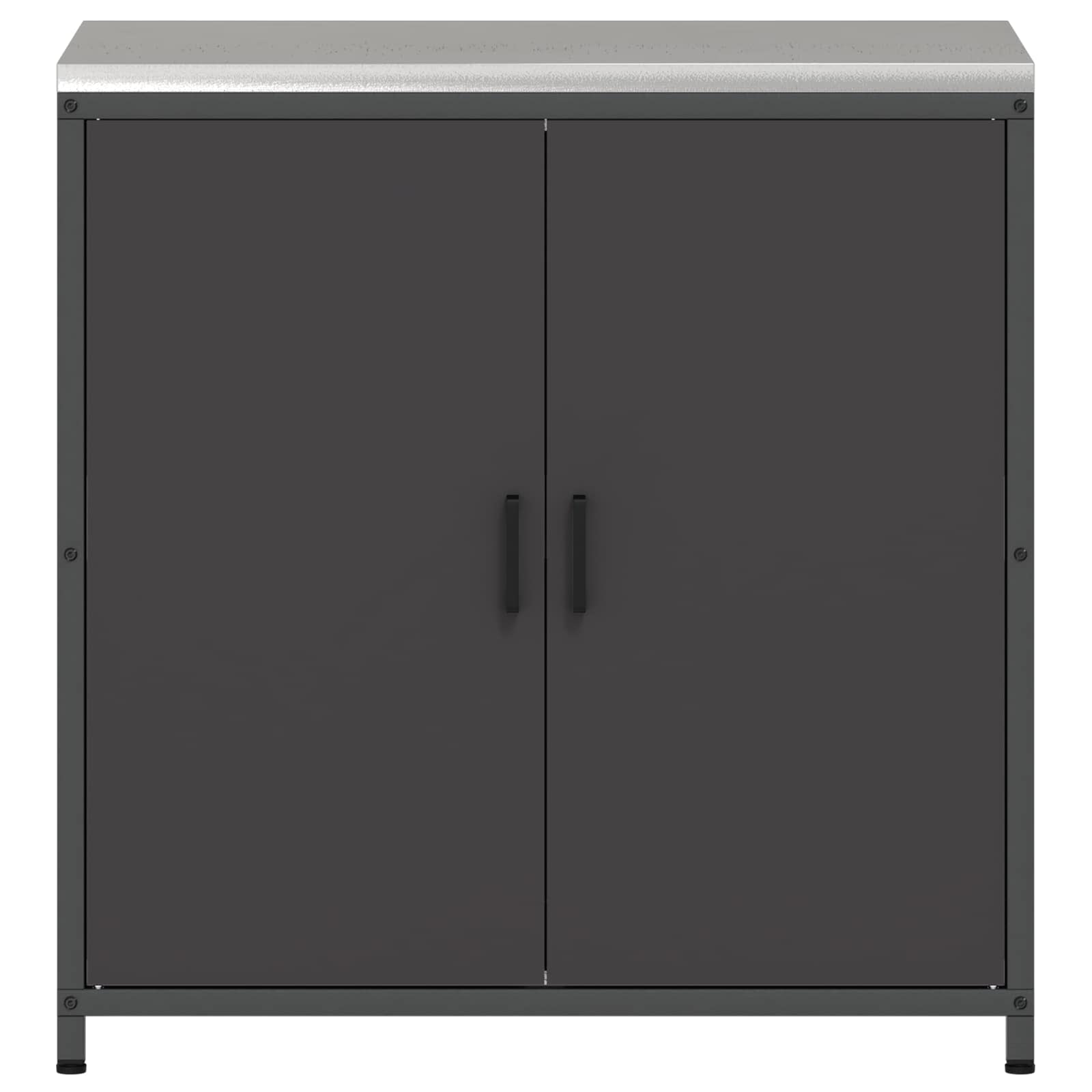 vidaXL Przechowywanie w kuchni HATTEM Czarny 90 x 50 x 92 cm Stal