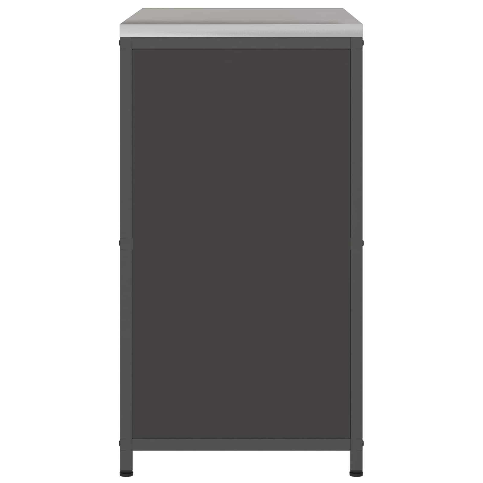 vidaXL Przechowywanie w kuchni HATTEM Czarny 90 x 50 x 92 cm Stal