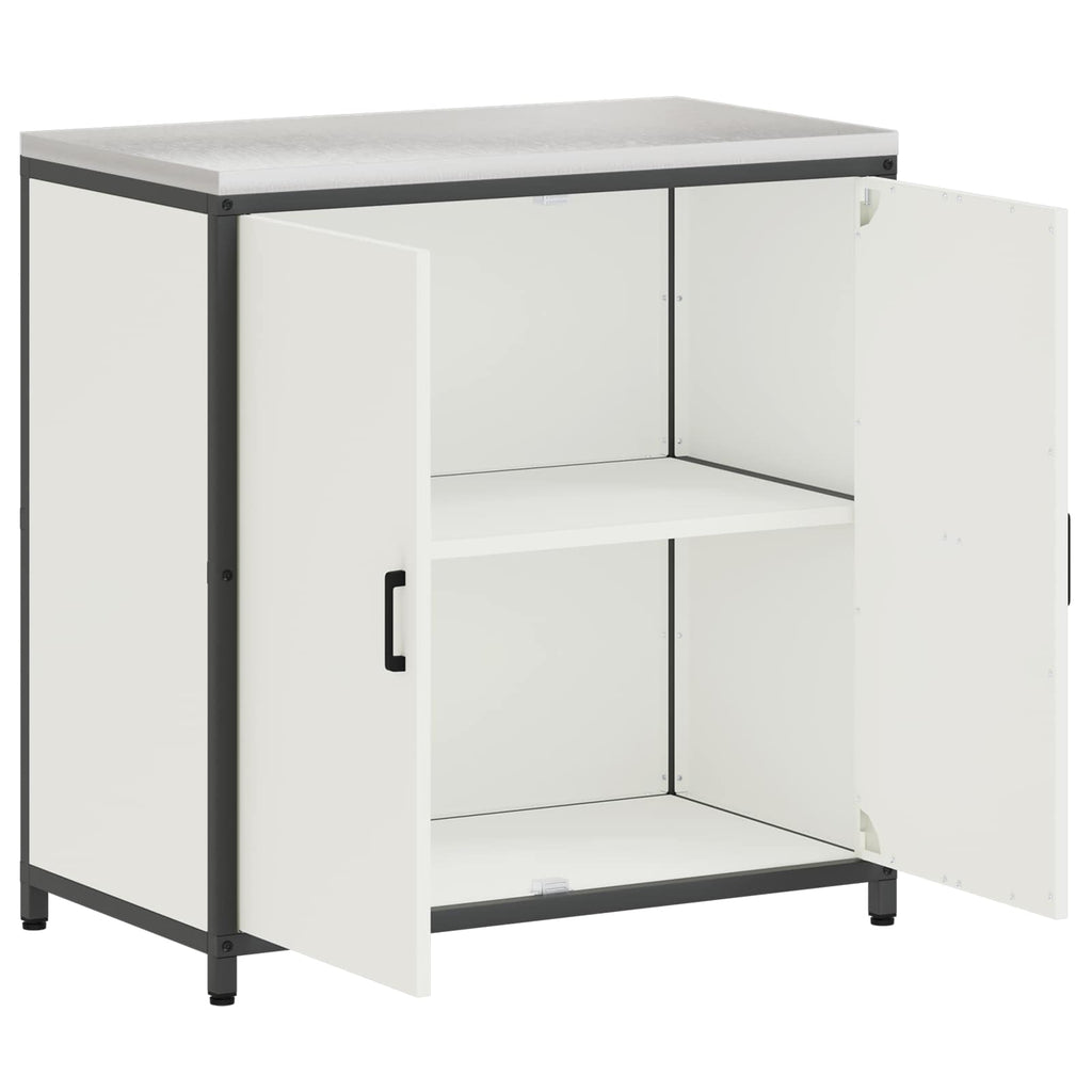 vidaXL Przechowywanie w kuchni HATTEM Biały 90 x 50 x 92 cm Stal