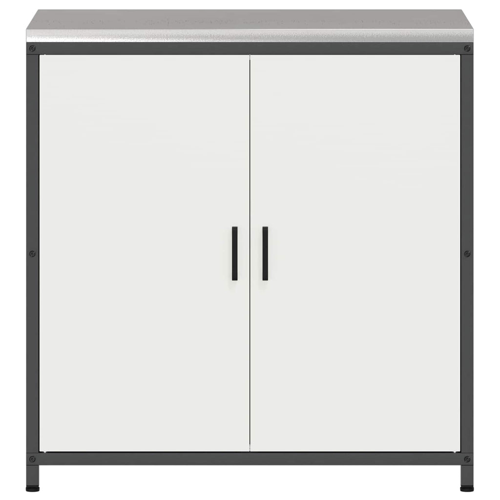 vidaXL Przechowywanie w kuchni HATTEM Biały 90 x 50 x 92 cm Stal