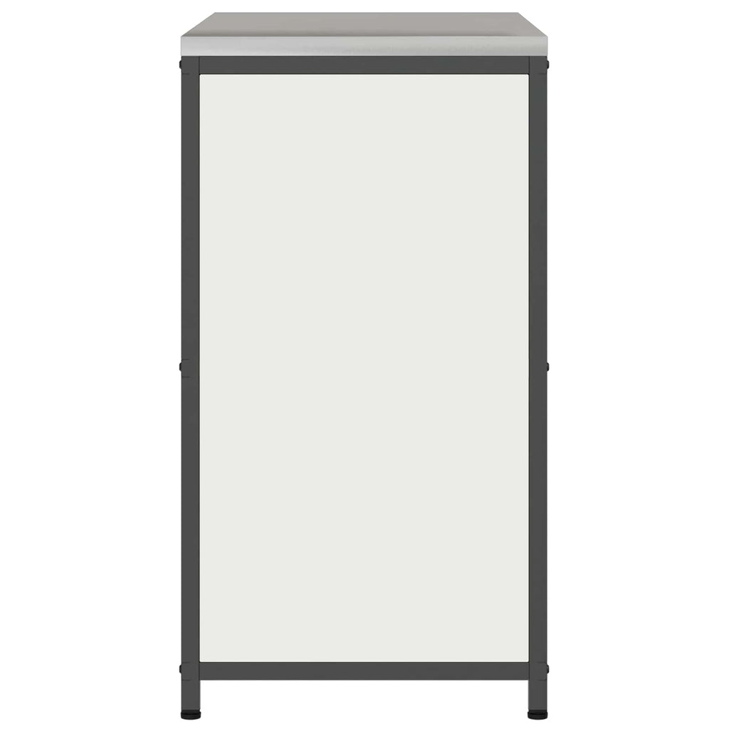 vidaXL Przechowywanie w kuchni HATTEM Biały 90 x 50 x 92 cm Stal