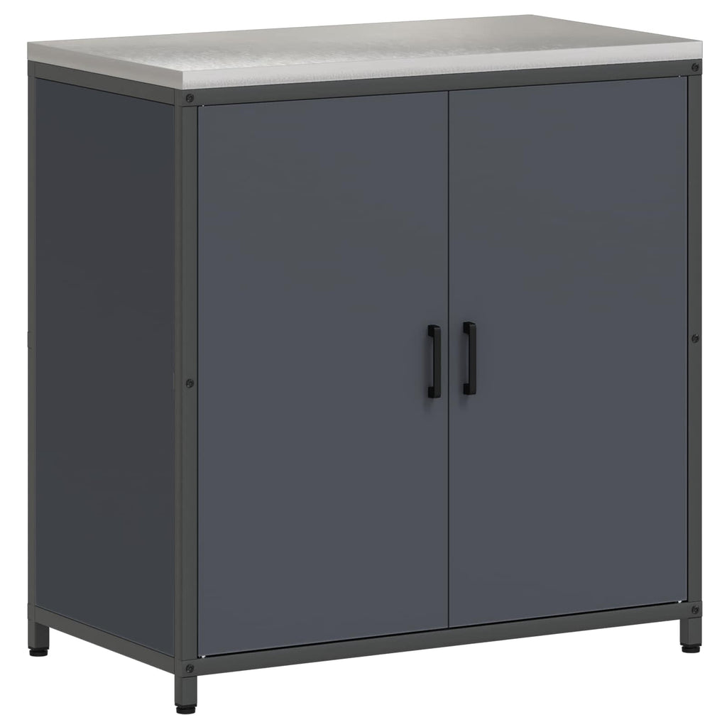 vidaXL Przechowywanie w kuchni HATTEM antracytowy 90 x 50 x 92 cm Stal