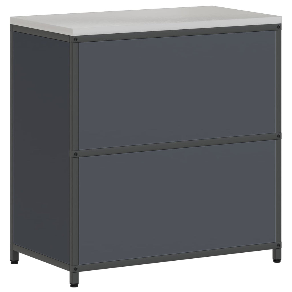 vidaXL Przechowywanie w kuchni HATTEM antracytowy 90 x 50 x 92 cm Stal