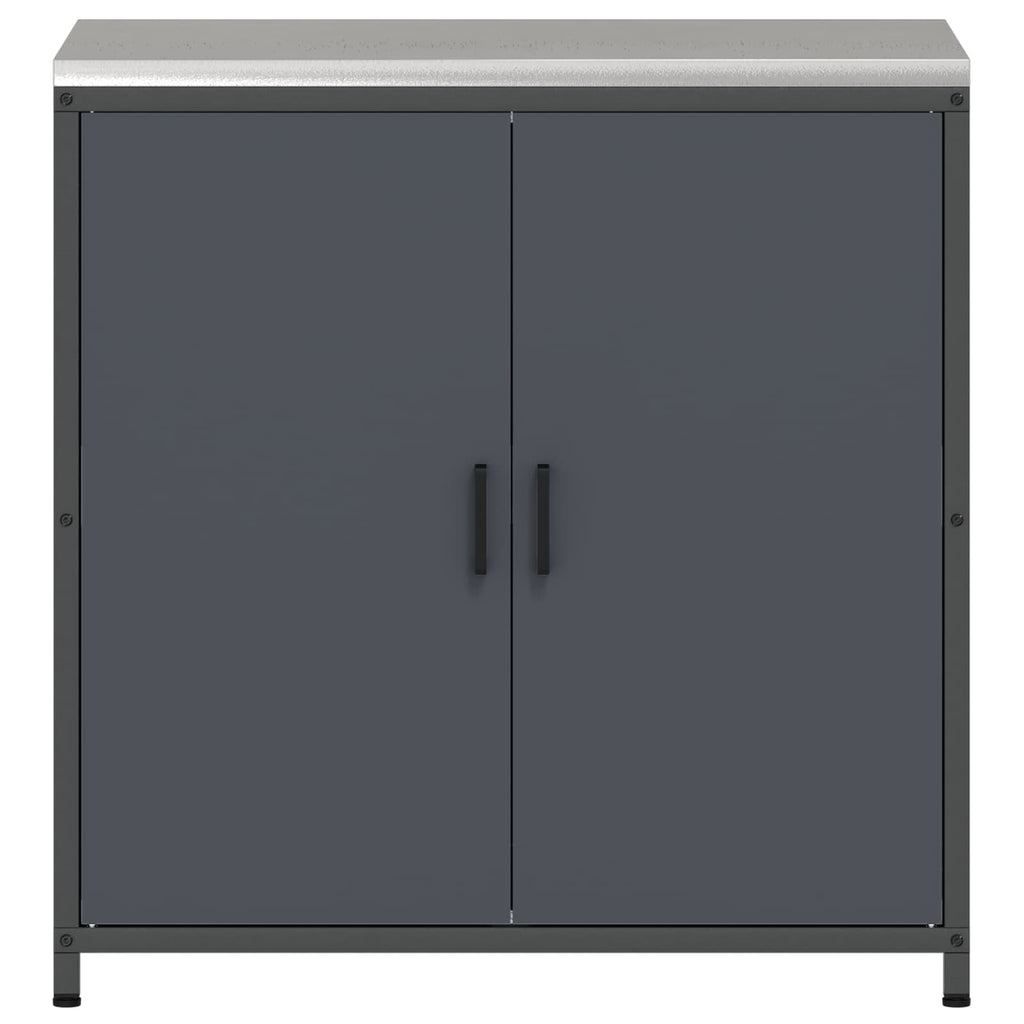 vidaXL Przechowywanie w kuchni HATTEM antracytowy 90 x 50 x 92 cm Stal