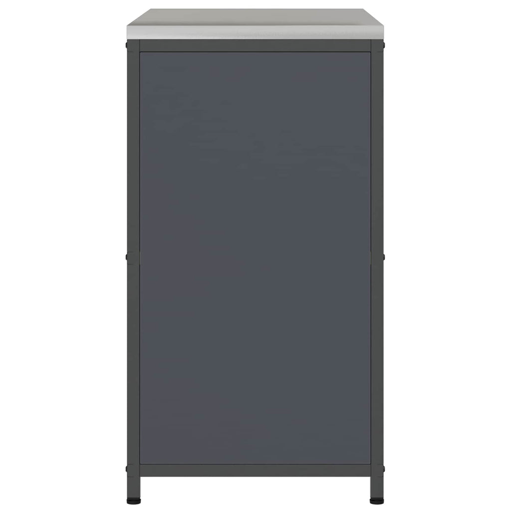 vidaXL Przechowywanie w kuchni HATTEM antracytowy 90 x 50 x 92 cm Stal