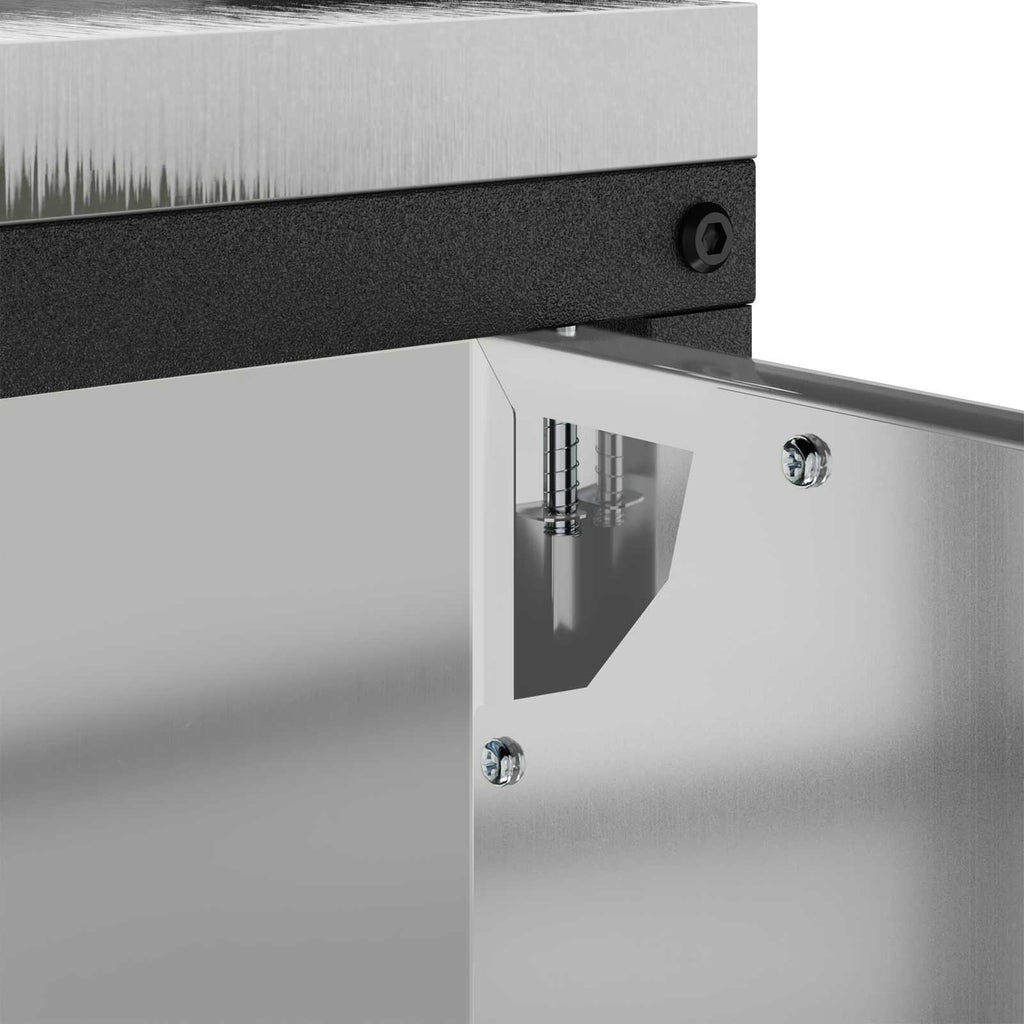 vidaXL Przechowywanie w kuchni HATTEM srebrny 90 x 50 x 92 cm Stal