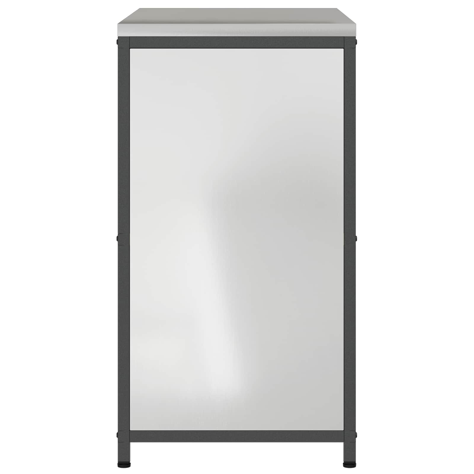 vidaXL Przechowywanie w kuchni HATTEM srebrny 90 x 50 x 92 cm Stal