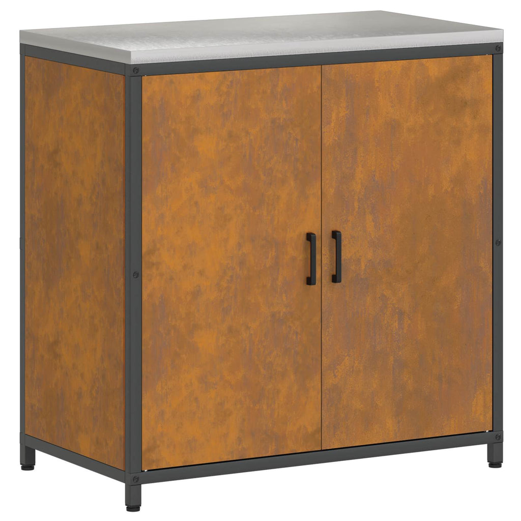 vidaXL Przechowywanie w kuchni HATTEM Rdzawy 90 x 50 x 92 cm Stal