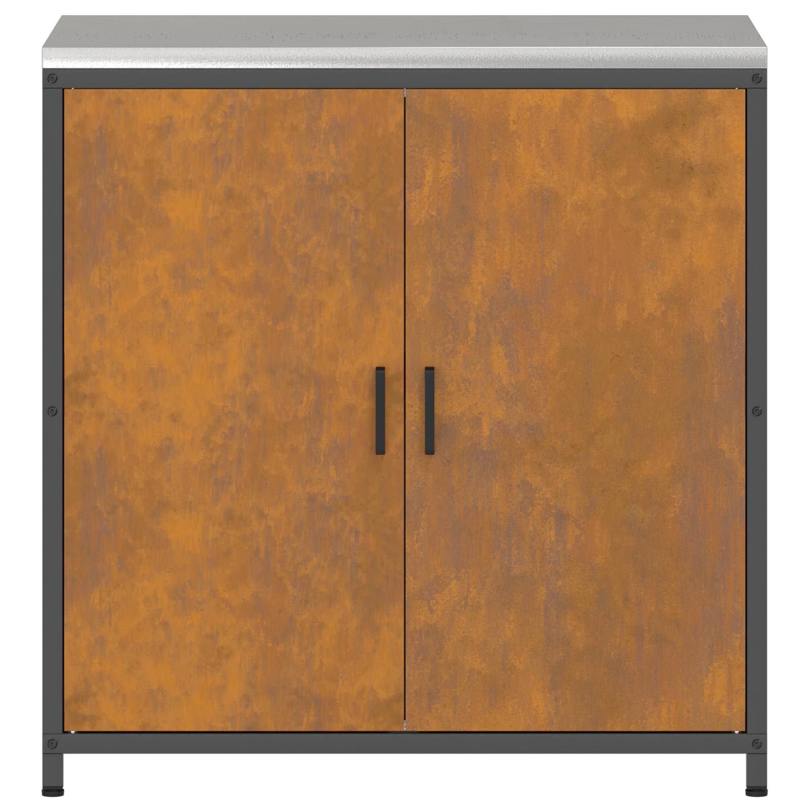 vidaXL Przechowywanie w kuchni HATTEM Rdzawy 90 x 50 x 92 cm Stal