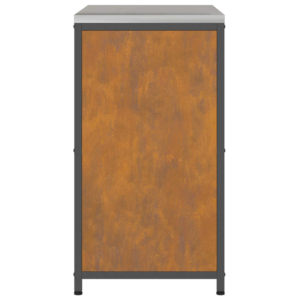 vidaXL Przechowywanie w kuchni HATTEM Rdzawy 90 x 50 x 92 cm Stal
