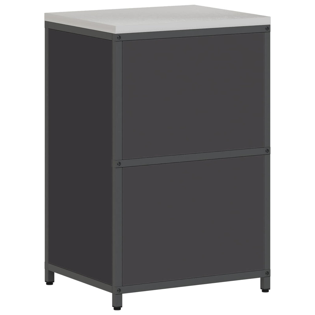 vidaXL Przechowywanie w kuchni HATTEM Czarny 60 x 50 x 92 cm Stal