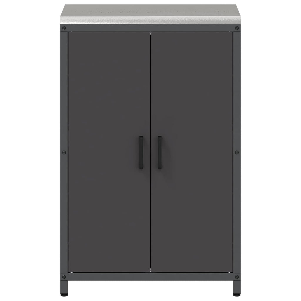 vidaXL Przechowywanie w kuchni HATTEM Czarny 60 x 50 x 92 cm Stal