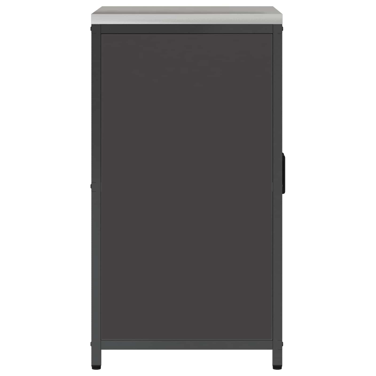 vidaXL Przechowywanie w kuchni HATTEM Czarny 60 x 50 x 92 cm Stal