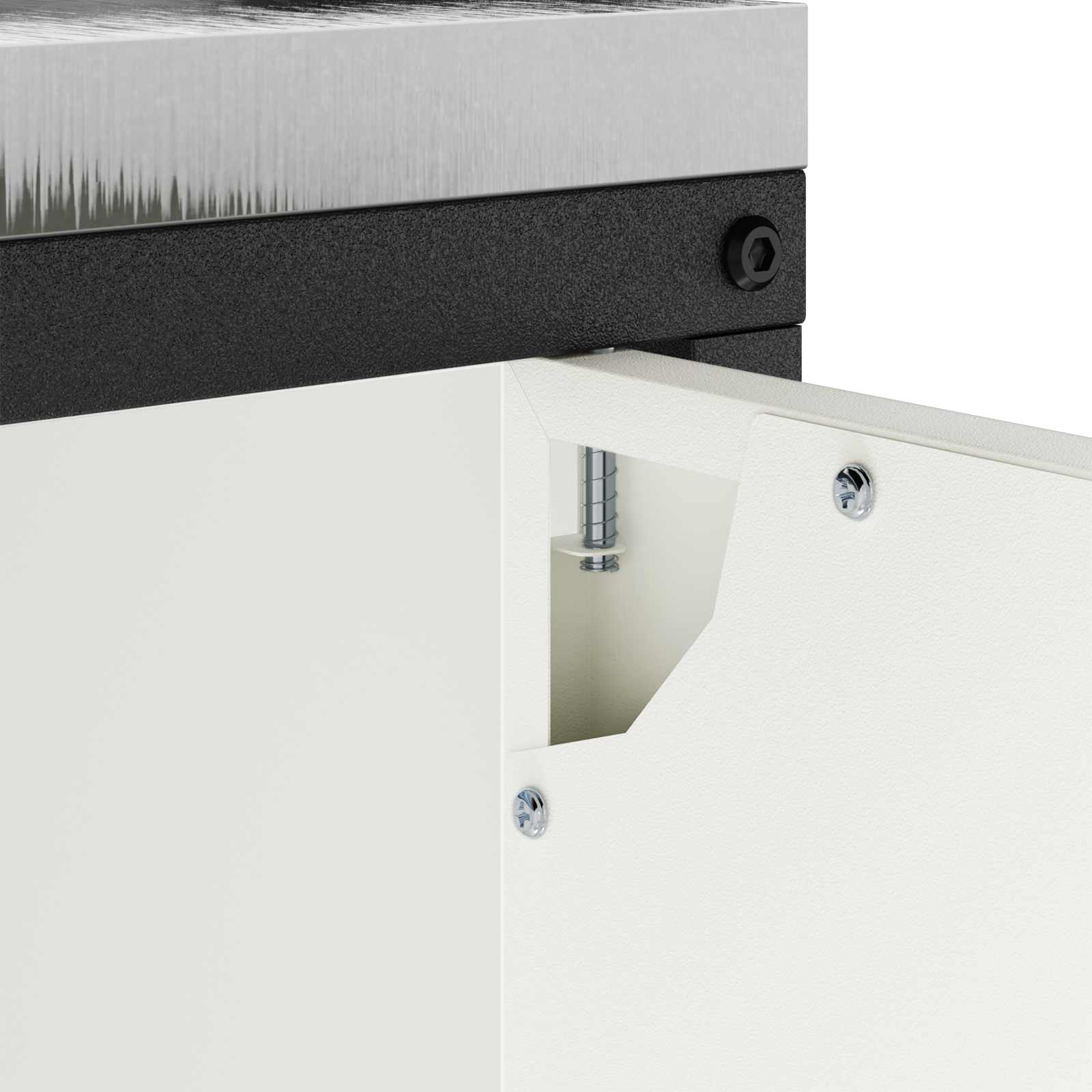vidaXL Przechowywanie w kuchni HATTEM Biały 60 x 50 x 92 cm Stal