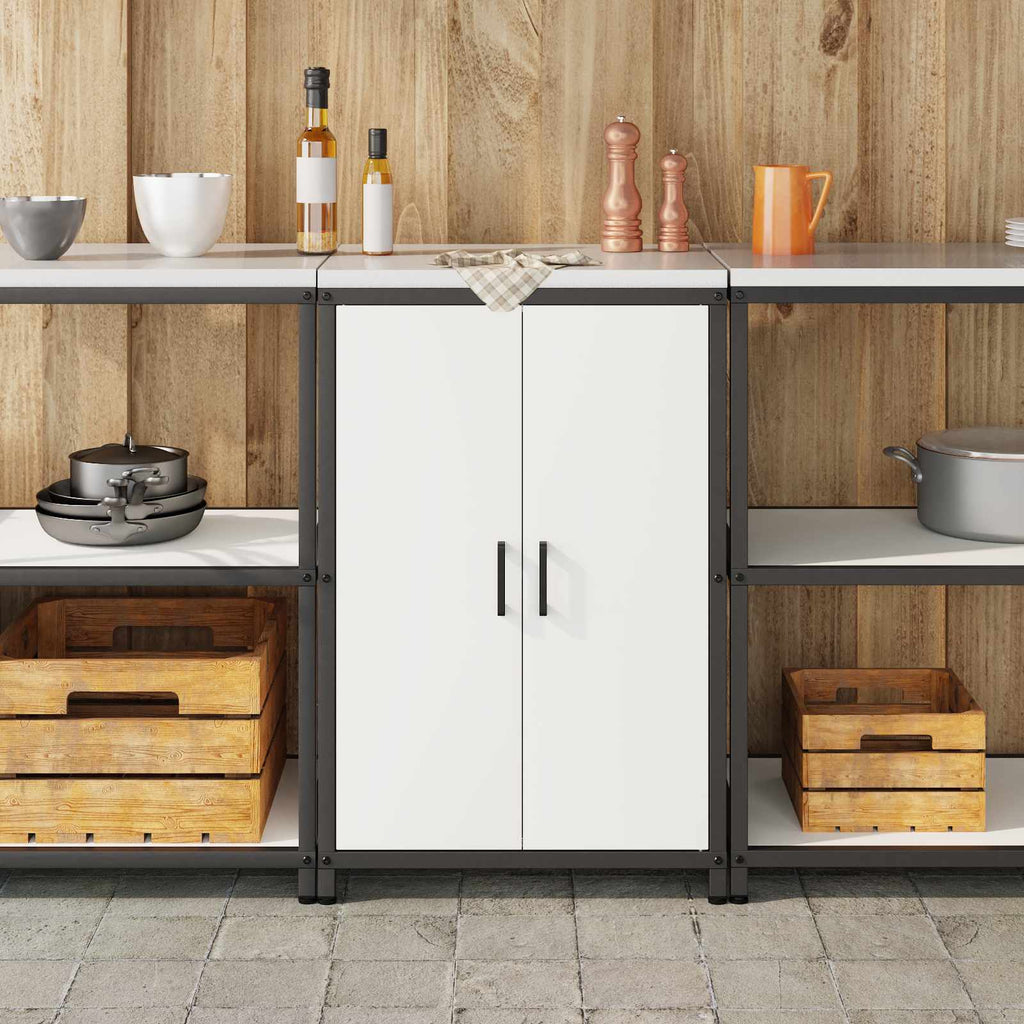 vidaXL Przechowywanie w kuchni HATTEM Biały 60 x 50 x 92 cm Stal