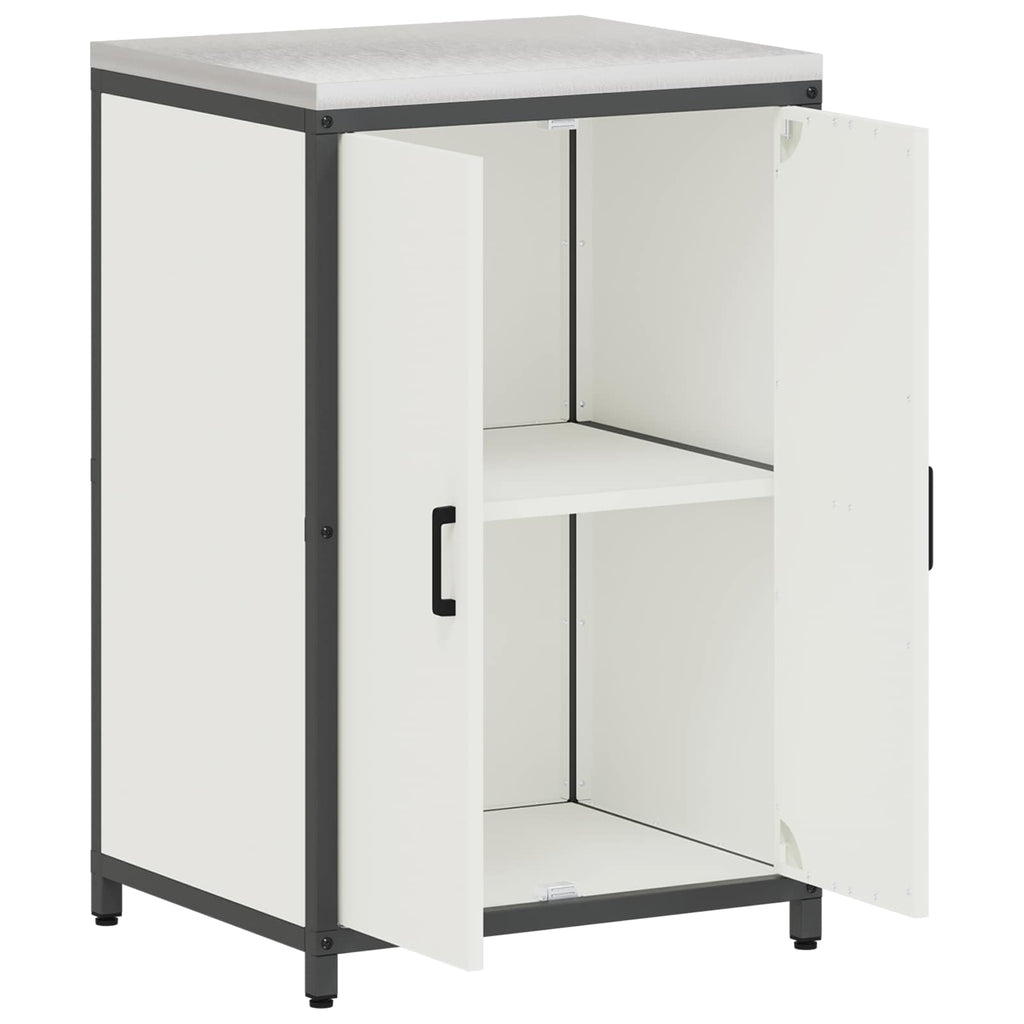 vidaXL Przechowywanie w kuchni HATTEM Biały 60 x 50 x 92 cm Stal