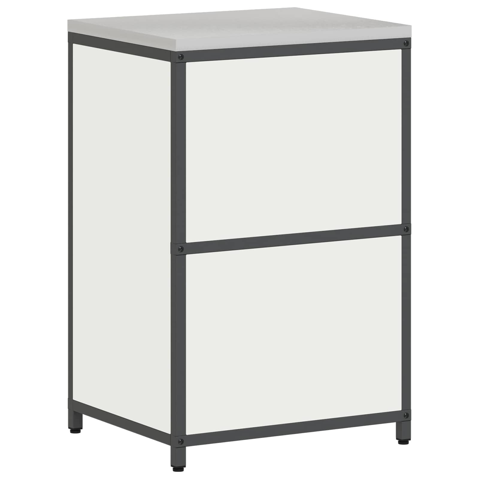 vidaXL Przechowywanie w kuchni HATTEM Biały 60 x 50 x 92 cm Stal