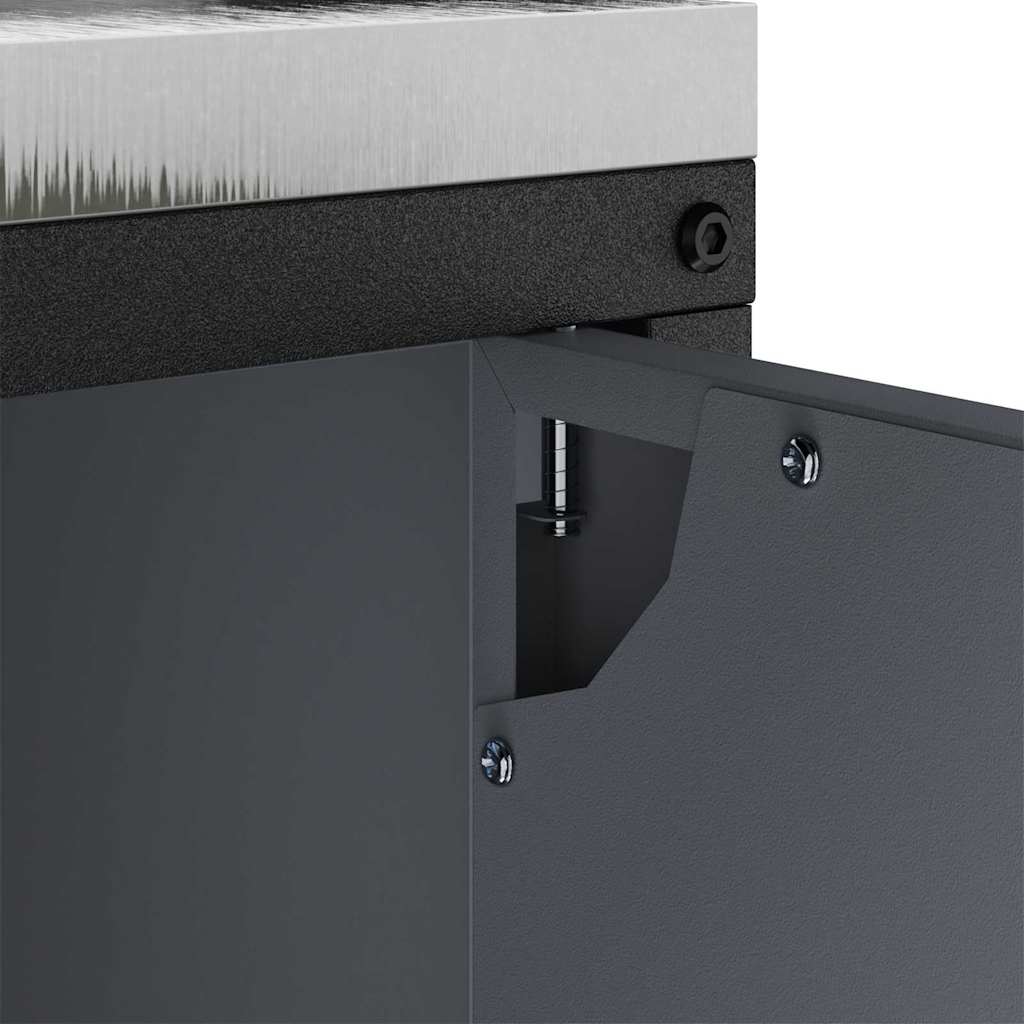 vidaXL Przechowywanie w kuchni HATTEM antracytowy 60 x 50 x 92 cm Stal