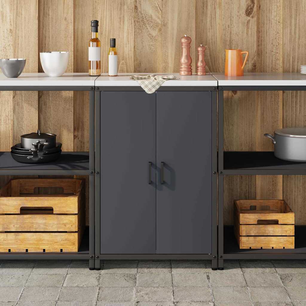 vidaXL Przechowywanie w kuchni HATTEM antracytowy 60 x 50 x 92 cm Stal