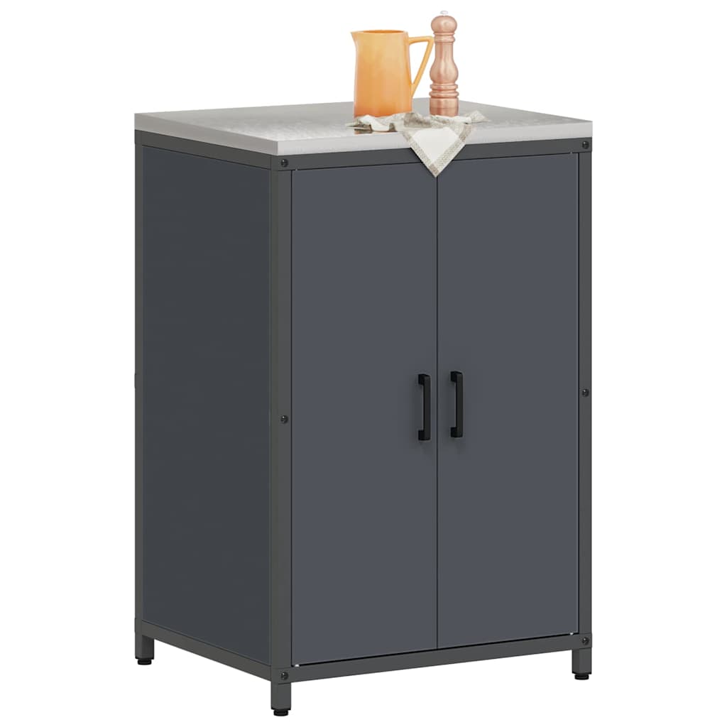 vidaXL Przechowywanie w kuchni HATTEM antracytowy 60 x 50 x 92 cm Stal