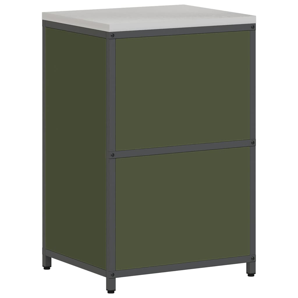 vidaXL Przechowywanie w kuchni HATTEM Oliwkowy zielony 60 x 50 x 92 cm