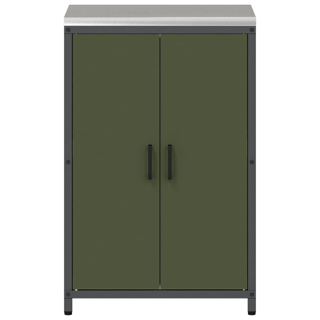 vidaXL Przechowywanie w kuchni HATTEM Oliwkowy zielony 60 x 50 x 92 cm