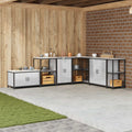 vidaXL Przechowywanie w kuchni HATTEM srebrny 60 x 50 x 92 cm Stal