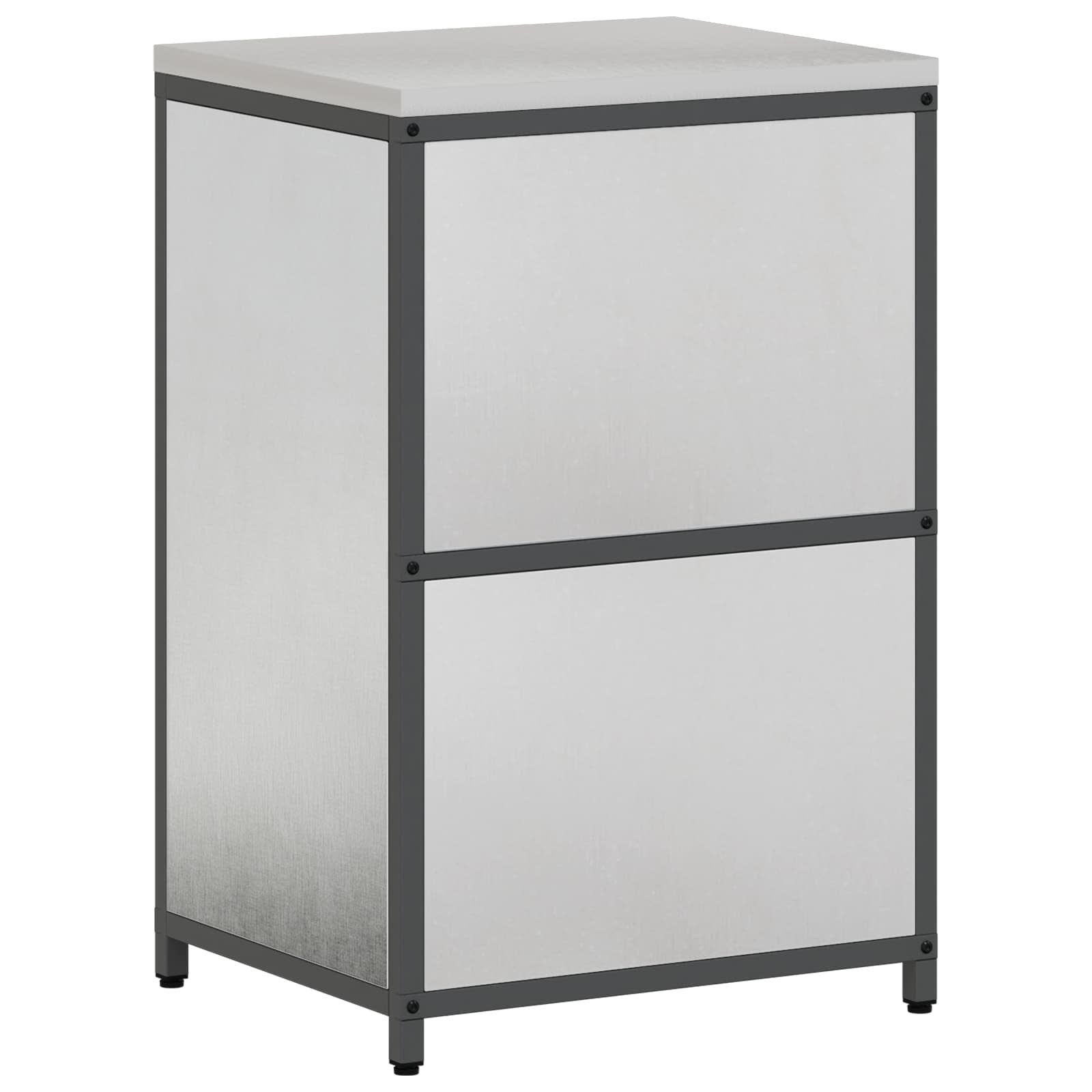vidaXL Przechowywanie w kuchni HATTEM srebrny 60 x 50 x 92 cm Stal