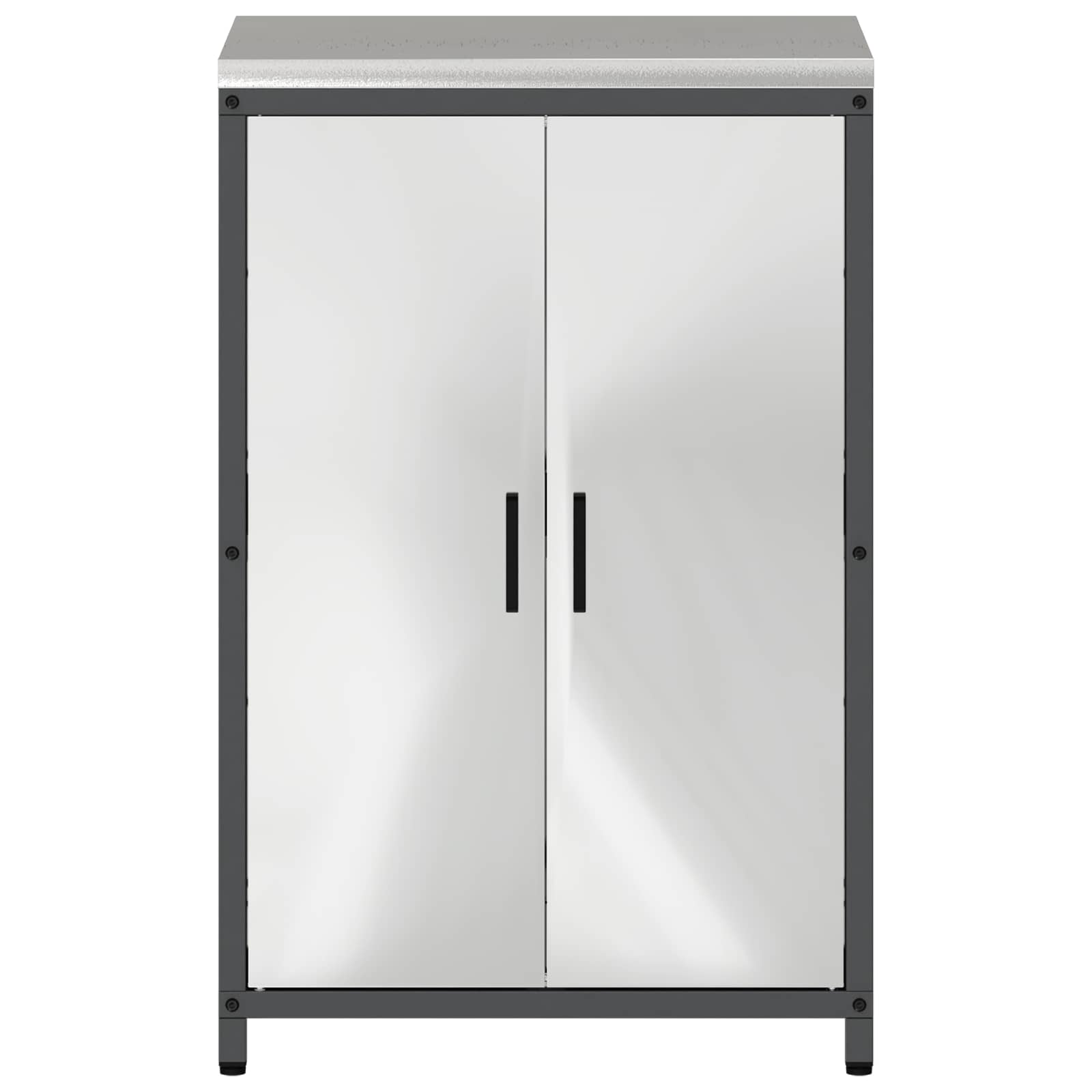 vidaXL Przechowywanie w kuchni HATTEM srebrny 60 x 50 x 92 cm Stal