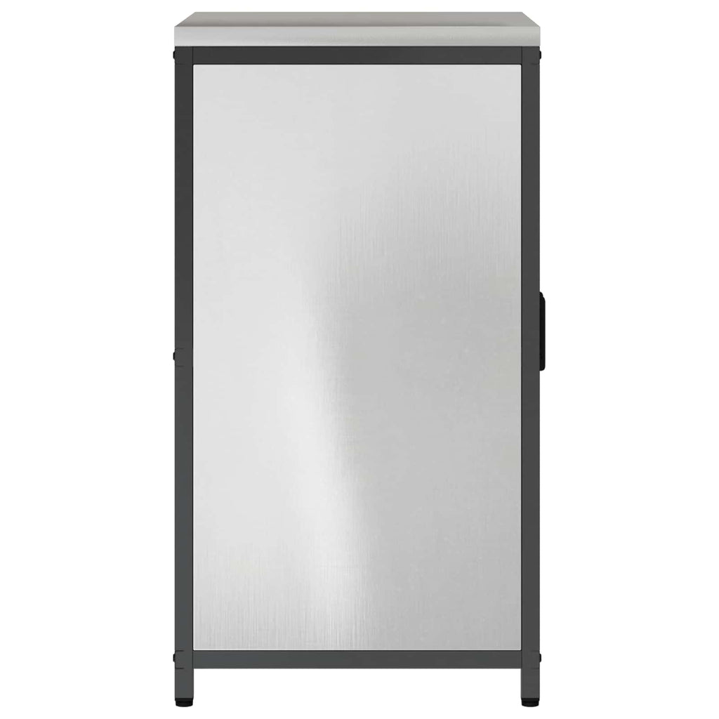 vidaXL Przechowywanie w kuchni HATTEM srebrny 60 x 50 x 92 cm Stal