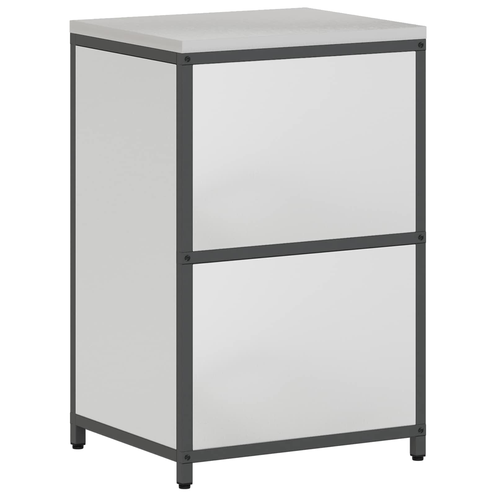 vidaXL Przechowywanie w kuchni HATTEM srebrny 60 x 50 x 92 cm Stal