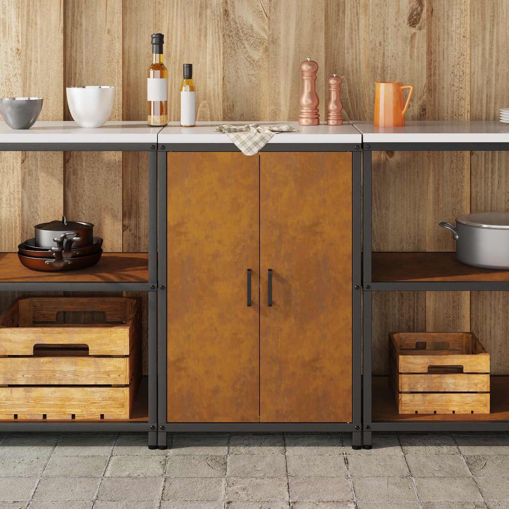 vidaXL Przechowywanie w kuchni HATTEM Rdzawy 60 x 50 x 92 cm Stal