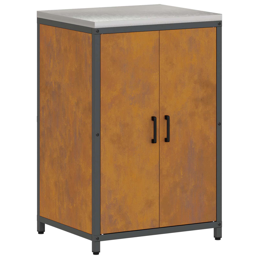 vidaXL Przechowywanie w kuchni HATTEM Rdzawy 60 x 50 x 92 cm Stal