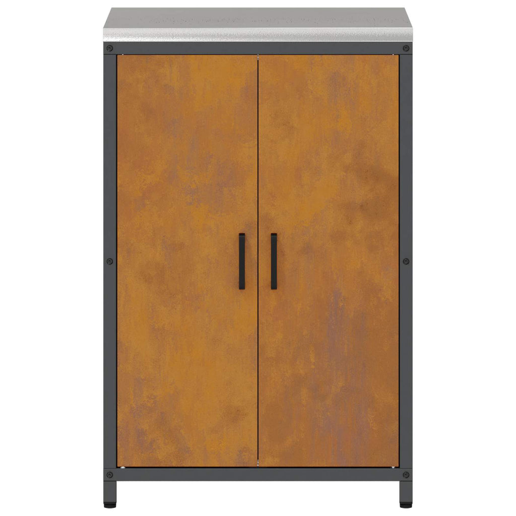 vidaXL Przechowywanie w kuchni HATTEM Rdzawy 60 x 50 x 92 cm Stal