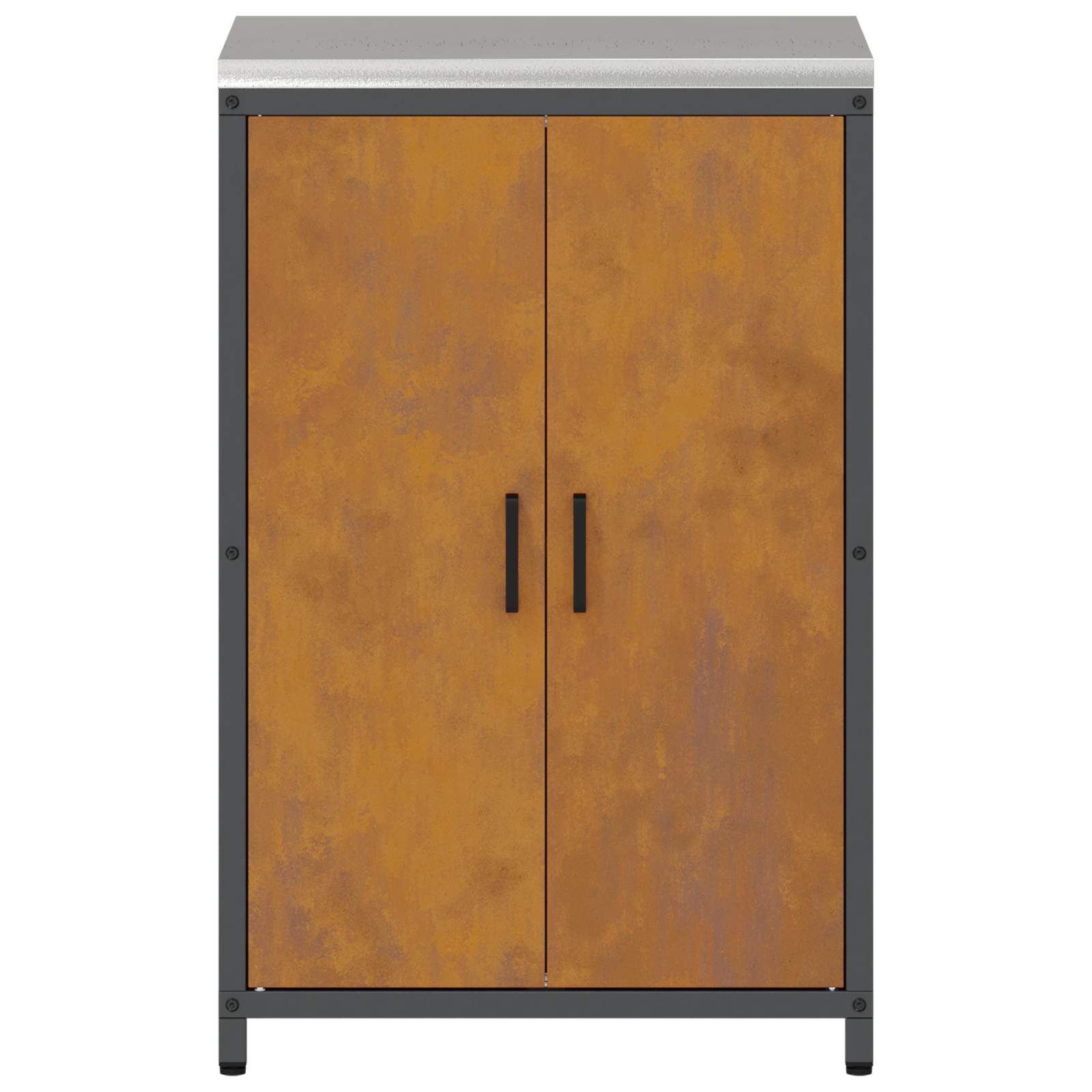 vidaXL Przechowywanie w kuchni HATTEM Rdzawy 60 x 50 x 92 cm Stal