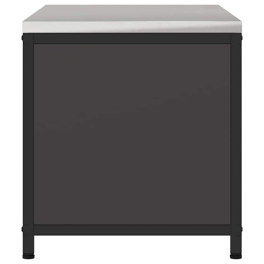 vidaXL Przechowywanie w kuchni HATTEM Czarny 90 x 50 x 53 cm Stal