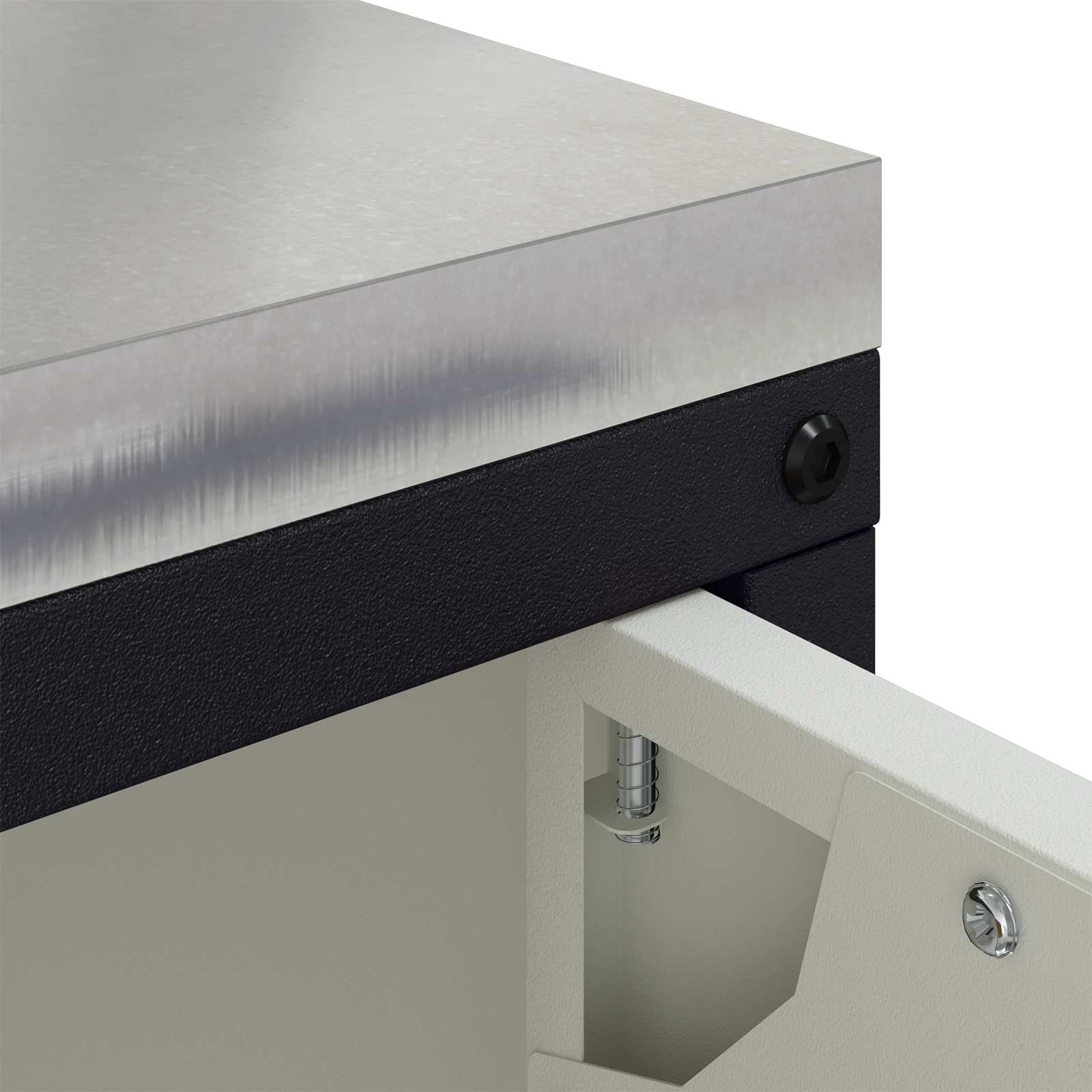 vidaXL Przechowywanie w kuchni HATTEM Biały 90 x 50 x 53 cm Stal