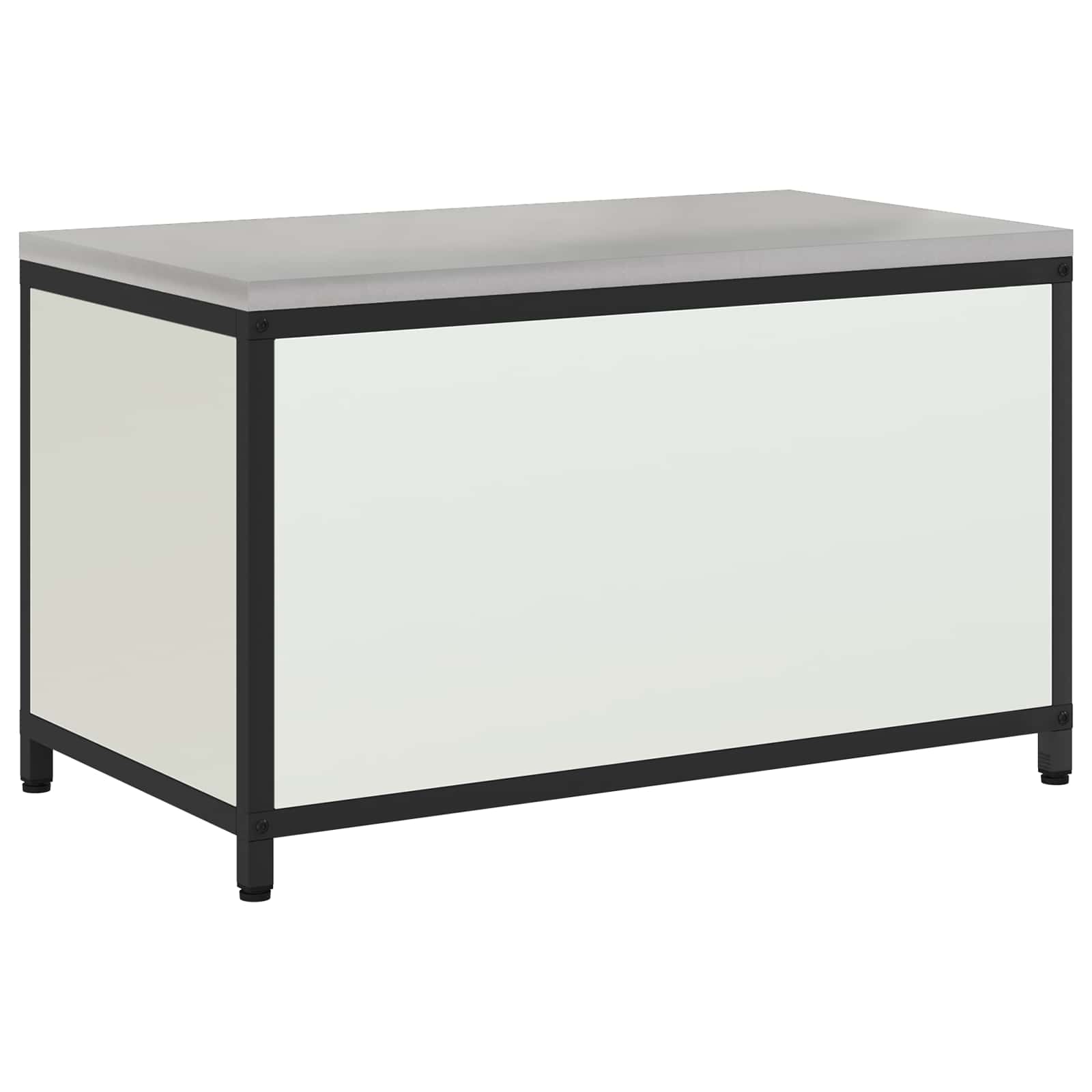 vidaXL Przechowywanie w kuchni HATTEM Biały 90 x 50 x 53 cm Stal