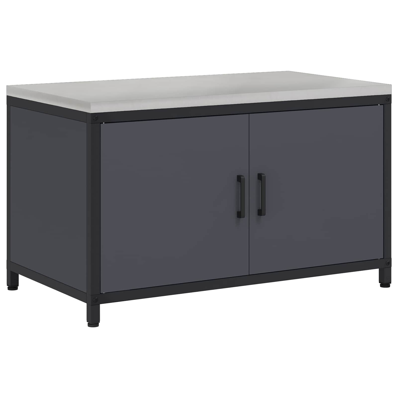 vidaXL Przechowywanie w kuchni HATTEM antracytowy 90 x 50 x 53 cm Stal