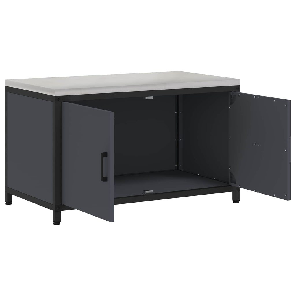 vidaXL Przechowywanie w kuchni HATTEM antracytowy 90 x 50 x 53 cm Stal