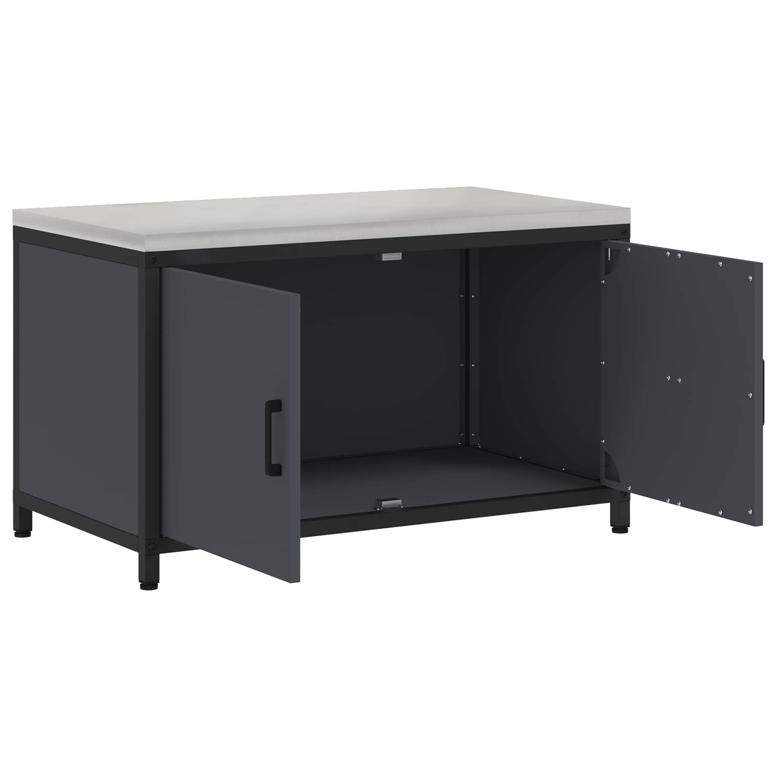 vidaXL Przechowywanie w kuchni HATTEM antracytowy 90 x 50 x 53 cm Stal