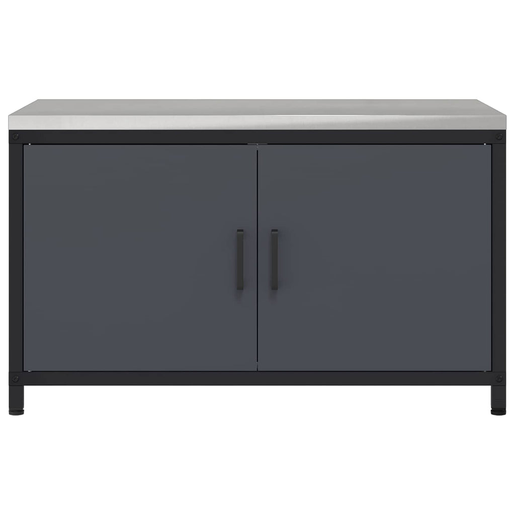 vidaXL Przechowywanie w kuchni HATTEM antracytowy 90 x 50 x 53 cm Stal