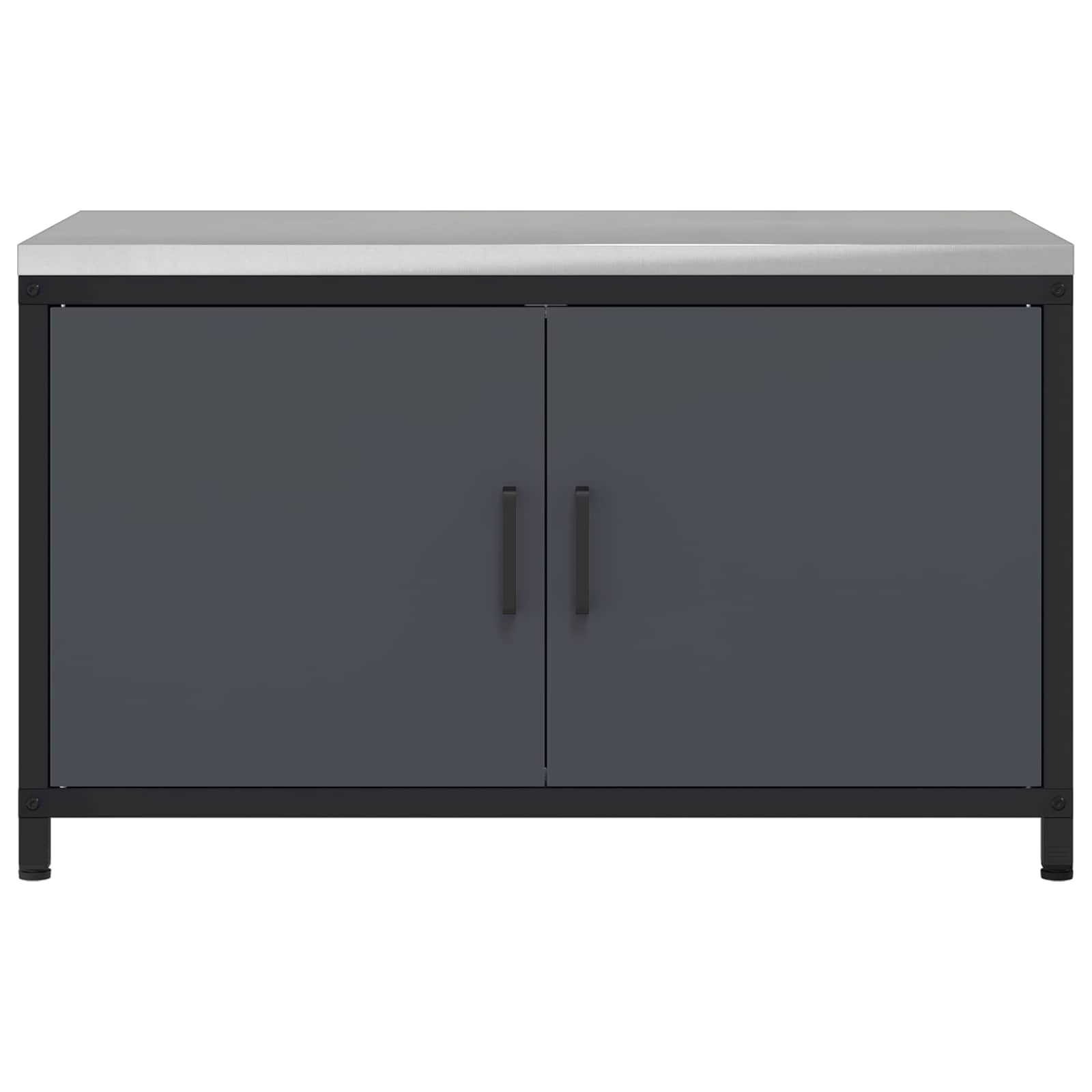 vidaXL Przechowywanie w kuchni HATTEM antracytowy 90 x 50 x 53 cm Stal
