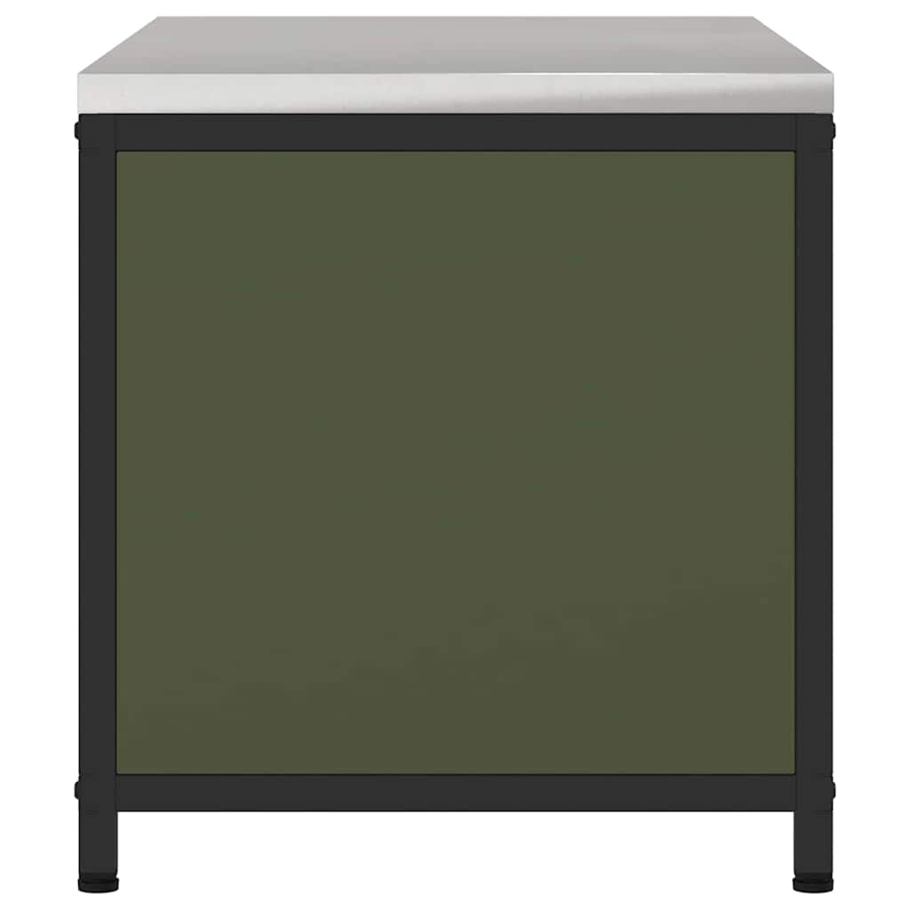 vidaXL Przechowywanie w kuchni HATTEM Oliwkowy zielony 90 x 50 x 53 cm